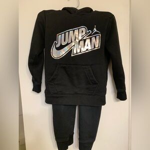 Nike Black Hoodie with Holographic Jumpman Logo